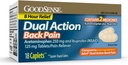 GoodSense Dual Action Acetaminophen és Ibuprofen (NSAID) tabletta, 250 mg / 125 mg, hátfájás, 18 gróf
