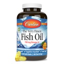 Carlson - Das sehr feinste Fischöl, 700 mg Omega-3s, Norwegische Fischöl-Ergänzung, Wild Caught Omega 3 Fish Oil, Sustainable Sourced Fish Oil Capsules, Omega 3 Supplement, Orange, 120 Softgels