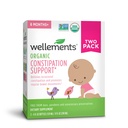 bélések Organic Baby Constipatio Support enyhíti alkalmi székrekedés csecsemők & Toddlers, No Harsh Laxatives, USDA Certified Organic, 4 Fl Oz (csomag 2), 6 hónap +