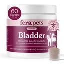 Fera Pets Bladder Support - Áfonya kutyáknak és macskáknak - D- Mannose & Marshmallow Root - Vizeleti tract Supports - Normál vizelet pH - Növeli az immunitást - 60 Scoops