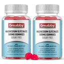 Magnézium Glicinate Gumies 500 mg felnőtteknek alvástámogatás, rágható Magnézium Gummies nőknek és férfiaknak, Izom Relief & Magnézium Supply (120 Gummies)