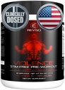 VIOLENCE Stim Free Pre Workout Powder by REVKJET, Precision Dosed Non Stim Pretostory Pump Pre Workout koffein Free Pre Workout Powder, Pump Supplement & Stimulant Free Nitric, Görögdinnye, 25 szerváció