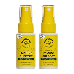 Beeager 's Naturals Propolis Throat Spray, Natural Immune Support & Sore Throat Relief - Antioxidánsok, Keto, Paleo, Gluten- Free, 1.0 oz (2. csomag)