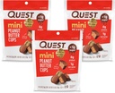 Quest Nutrition Mini Mogyoróvaj Cups, Magas fehérje, Alacsony szénhidrát, glutén mentes, 16 gróf (3-as csomag)