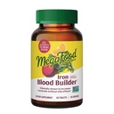 MegaFood Blood Builder Iron Supplement for Women & Men - Növelje a vasszintet mellékhatások nélkül - Kimerültség elleni küzdelem - B12-vitamin, folsav és C-vitamin - Vegán - 60 Mini tabletta (30 adag)