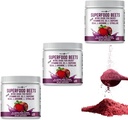 Superfood Beets Powder, 10.59oz (12-es csomag) - Beetroot Powder Organic Beet Root Bleet Blend with Green Tea & Berry Flavor, Non-GMO, Plant- Based Drink Mix