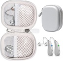 CaseSack Aid for hearing Aid kompatibilis EarCredial EasyCharge Recharfious Hearing Aid is Otofonix Elite / Encore, Banglijian, Britzgo, My Tone, LIGINN, Blaids, Lexie, Tweak (Silver)
