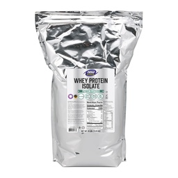 Now Foods Sports Nutrition, Whey Protein Isolate, 25 g BCAA, ízesítetlen por, 10- font