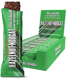 Barebells Vegan Protein Bars Hazelnut & Nougat - 12 Count, 1.9oz Bars - JellemzŠi Növényalapú fehérje Bár 15 g fehérje - Csokoládé Protein Snack csak 1 g összes cukrok - Ideális