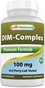 Best Naturals DIM Supplement 100 mg 120 Kapseln, DIM für Estrogen Stoffwechsel & Balance, Für Menopause, Body Building, PCOS & Hormonale Akne