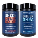Sheer Strength Labs Nitric Oxide + DHEA 100mg - Nitric Oxide Supplement - Best Nitric Oxide Supplement for men and DHEA Supplement for men DHEA 100 mg
