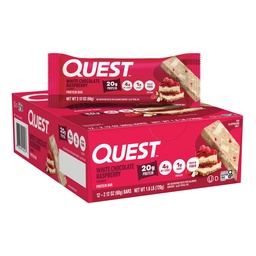 Quest Nutrition- Magas fehérje, alacsony szénhidrát, glutén mentes, Keto Friendly, 12 gróf fehér csokoládé málna
