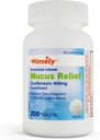 IME- CAP LABS, INC. Timely Mucus Relief Guaifenesin 400 mg 200 tabletta - Azonnali kiadás Mucus Phlegm Relief - Mucus Removal, Mellkasi Constiption, Flu, Colds, Allergia