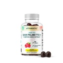 Vitamatic Sugar- Free Saw Palmetto, sütőtök maggal - 3000 mg egyenértékű szervenként - természetes málna ízesítésű - 60 gumi