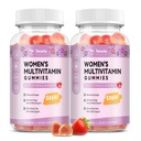 Totaria Sugar Free Multivitamin Gummees for Women 14 + w / Inositol, Iron, Folate, Biotin, Womens Daily Multivitamin Gummy w / Vitamin A, D, C, B, Support Hair, Skin, Energy, Immune, Strawberry Flavor