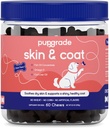 PupGrade Skin & Coat Soft Chew Supplement kutyáknak - Támogatja az egészséges bőr, kabátot, és immunfunkció - Gazdag természetes halolaj, Omega zsírsavak, és vitaminok - 60 Soft Chews