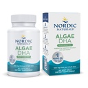 Nordic Naturals Algae DHA - 60 Soft Gels - 500 mg Omega3 DHA - Certified Vegan Algae Oil - Plant- Based DHA - Agy, szem és idegrendszer támogatás - Non-GMO - 30 Servings