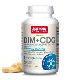 Jarrow Formulas - DIM + CDG Veggie kapszula - 30 Count - DIM & CDG kiegészítés - Hormonegyensúly - nem-GMO - glutén mentes