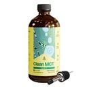 LevelUp Clean MCT Olaj - 100% Capricular C8 for Energy, Fókusz, Súlykezelés, Gut Health, Brain Superfuel - Keto kiegészítés Ketogén kávé és ketonok - Non-GMO (16 Oz Üvegpalack)