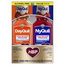 VICKS DayQuil & NyQuil magas vérnyomás hideg & Flu Relief folyadék gyógyszer Co- Pack, erőteljes több- Szinkron és éjszakai megkönnyebbülés hideg, köhögés, és influenza tünetek, cukor és alkohol mentes, 2x8oz