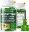 D3 + K2- 1000NE D3 90mcg K2 - Multivitamin vegetáriánus és felnőtteknek w / Alga Omega3, vas, metil B12, Seamoss, jód csontra, izom, energia, immunszupport- cukormentes, gluténmentes, 120 gróf