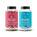 Természetes Prenatalis Bundle - Glow Prenatalis Multivitamin - Anyák és Babák Probiotikumai