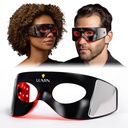 Luminátor LED Eye Mask for Men and Women Skincare - Anti-Aging, Boost Collagen, Csökkentse a sötét körök és ráncok, Red Light Therapy Under- Eye kezelés és fiatalítás - Csak 3 perc naponta