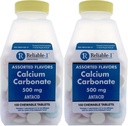 Kalcium 500 mg Generikus a Tums válogatott gyümölcs ízesített rágótabletta Rendszeres hatáserősség Antacid gyomorrontás, Heartburn, Sour Gyomor 150 Rágótabletta palackonként