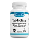 EuroMedica Tri- jód - Support Thyroid Health - Aids Hormon Balance with Molecular Iodine from Kelp - Jellemzők Kálium Iodid & Nátrium- Iodid - Brain & Energy Support - 12.5mg, 90 kapszula