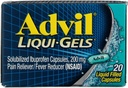 Advil Pain Reliever / Láz redukáló Liqui- Gels 20 CP - Csomagok vásárlása és mentése (2-es csomag)