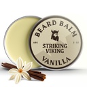 Striking Viking Beard Balm for Men - Leave in Beard Condictioner - Styling Balm Made with Naturally Derived Beard Butter, Argan & Jojoba Oils (2 Ounce (1-es csomag), Vanilla)