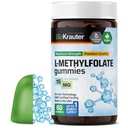 BIO KRAUTER L Methylfolate Gumies - 25 mg DFE - 60 Vegan Chews - MTHF kiegészítés - Folate Supplement - Folic Acid Gumies (B9-vitamin) - Gelatine- Free Formula