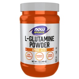 NOW Foods Sports Nutrition, L- Glutamin Pure Powder, Nitrogen Transporter *, Amino Acid, 1- Pound