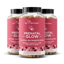Glow Prenatal Vitamins for Women 3- Pack Bundle - 20- in1 Vital Nutritents for Healthic Chemistry and Fetal Development - Folic Acid & Vegan DHA For Baby 's Growth & A Comfortable Chemistry - 180 kapszula