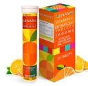 C-vitamin 1000mg pezsgőtabletta Cink-kálium-magnézium E-vitamin Vitamina C-vitamin Efervescente para Adulto Cink és C-vitamin 20 tabletta