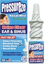 Pressureze Nasal Spray - All Natural Preservative-Free Sterile - Fast Relief Nasal Spray - for Sinus Allergies Congestion Blocked Ears Loud Snoring | 130 Sprays, 18 ml
