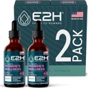 E2H Minden Natural Women 's Wellness, Hormon Balance and PMS Relief with Black Cohosh, Dong Quai and Licorice Root for Hot Flash Relief (2 palackok)