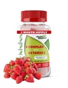 Epres ízesített B-vitamin Complex Gumies - B Komplex C-vitaminnal - Támogatja az idegrendszert és növeli az energiaszintet - Segíti a kognitív funkciót - Nagy ízlés és könnyen lenyelni