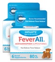 Feverall Acetaminophen Supposences 6 Rectal Supposences 80mg Each Pain Reliever / Fever Reducer. Paraben Free, No Masteric Colors or Egyéb tartósítószerek. 6-36 hónapos. 3-as csomag.