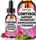 2 Pack Cortisol kiegészítők Nők, 17- in- 1 Cortisol Nyugodt Detox Reducer Manager w. Magnézium Ashwagandha Theanine, Cortisol Liquid Drops for Relax, Recess Mood & Hormon Harmony, Cortisol Drink Mix