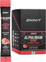 ONNIT Alpha Brain Instant - Ruby Grapefruit Flavor - Nootropic Brain Booster Memory Supplement - Brain Support for Focus, Energy & Clarity - Alpha GPC Coline, Cats Claw, L- Theanine, Bacopa - 30ct