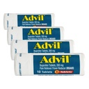 Advil fájdalom enyhítő és láz csökkentő, fájdalom enyhítő gyógyszer Ibuprofen 200mg fejfájás, hátfájás, menstruációs fájdalom és ízületi fájdalom enyhítő - 10 bevont tabletta (4-es csomag)