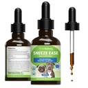 Pet Wellbeing Tneeze Ease for Dogs - Alkalmany Tneezing, Seasonal Allergia, Orr & Eye Discomfort, Eyebright, Nettles - Veterinarian- Formulated Herbal Supplement 2 oz (59 ml)