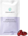 Feminity Smooth mint Selyem + 30- napos újratöltés hüvelyi szárazság (60 Softgels) - Blend of Sea Buckthorn Oil, D3 vitamin és Plant- Based Omega3 DHA