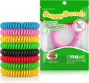 24 Pack szúnyogriasztó karkötők, Egyénileg csomagolt Reflektor karkötők, DEET Free, Természetes és Vízálló Band