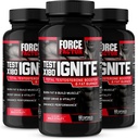 FORCE FACTOR Test X180 Ignite, tesztoszteron booster & Fat Burner a férfiak, tesztoszteron kiegészítés, hogy segítsen építeni izom, növeli az energiát, és növeli a vitalitás és teljesítmény, 60 Számolja (csomag 3)
