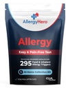 AllergyHero Comprehensive Food and Environmental Allergy Test Kit 295 Felnőtteknek és gyerekeknek - Easy and Pain- Free at-Home Use Allergy Test Kit with Accurate Results