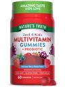 Nature 's Truth Kids Multivitamin Gummees with Probiotics 124; 60 Gróf 124; Berry Punch Flavor