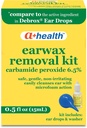 A + Health Earwax Removal Kit, Carbamid Peroxid 6,5%, Készült az USA-ban, cseppek és fül Bulb fecskendő, 0,5 Ounces