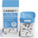 Kabinet: 500 mg Acetaminophen a fejfájás enyhítésére, fogfájás, torokfájás és láz csökkentésére, tartalmazza 1 Repillálható Medicine Jar, 120 tabletta (Starter Kit)